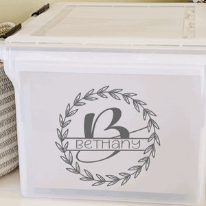 Milestone Tote Monogram Edition , Milestone Box , Baby Memory Box , Kid&#39;s File Box , Kid&#39;s Filing Bin , Schoolwork Box , Keepsake Box