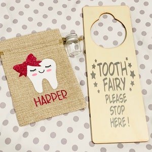 Tooth Fairy Bag , Personalized Tooth Fairy Bag , First Tooth Keepsake , Tooth Fairy Pouch , Tooth Container , First Tooth Container