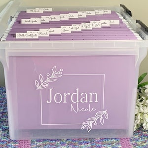 Kids Memory Box, Milestone Box, Kids File Box, School Memory Box,  Kids Keepsake Box, Milestone Tote, School Keepsake Box, Baby Keepsake Box