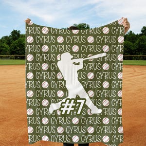 Baseball Blanket for Boys, Sports Mom Blanket, Personalized Baseball Gift, Baseball-themed Blanket, Mother&#39;s Day Baseball Gift
