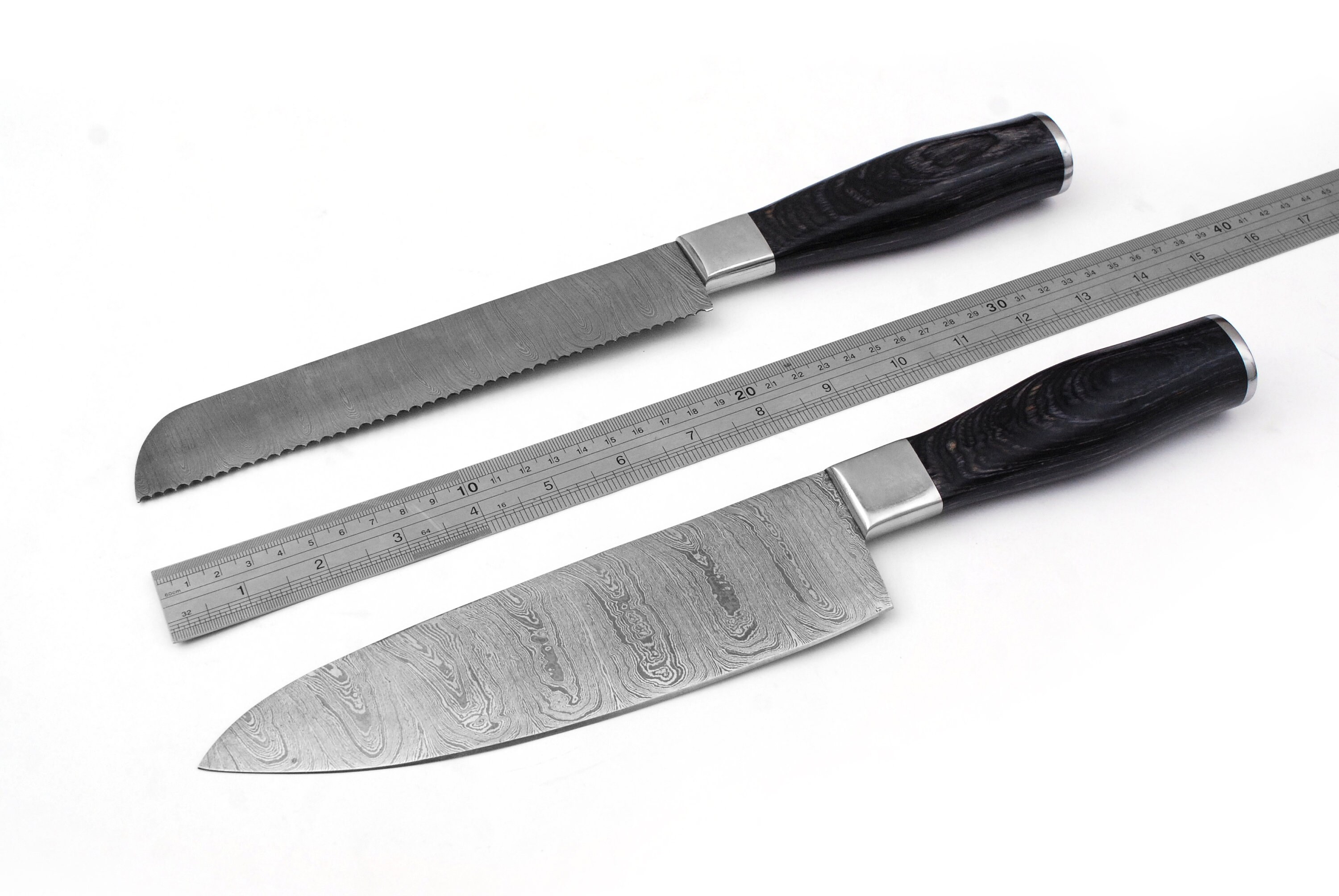 Ein Satz von 2 schöne benutzerdefinierte handgemachte Damaskus | Etsy