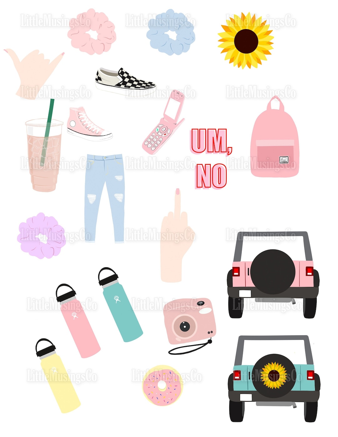 VSCO Girl Bundle VSCO Girl Png VSCO Girl Digital Download Etsy Ireland