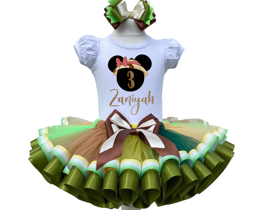 Safari Girls Birthday Outfitsafari Baby Girls Birthday Etsy