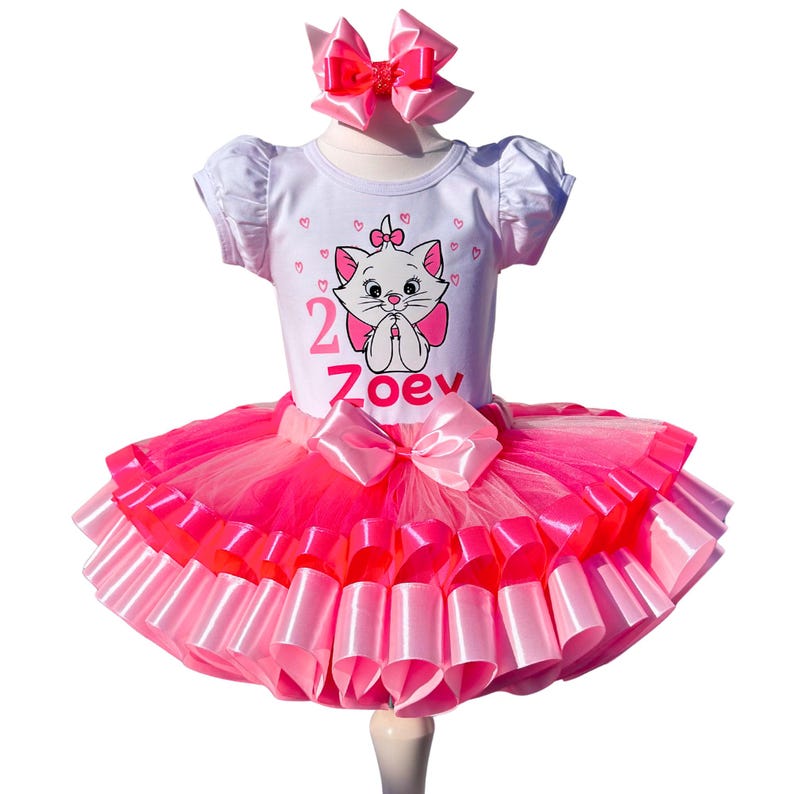 Pink Marie Birthday Outfit-2nd Birthday Girl Tutu Dress-aristocats ...