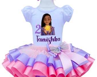 Princess Girls Birthday Outfit-Princess Girls Tutu Set-1st Birthday Girls Outfit-First Birthday Outfit