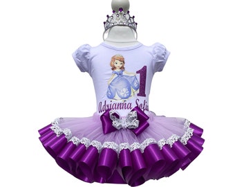 Sofia Birthday Outfit Sofia Birthday Dress Sofia Tutu Set - Etsy México Sofia Birthday Outfit Sofia Birthday Dress Sofia Tutu Set - Etsy México