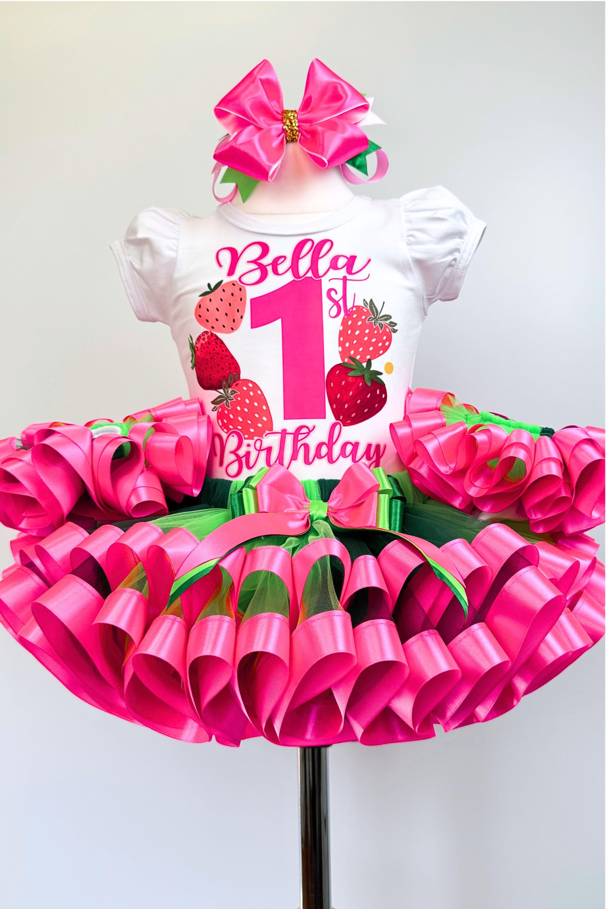 open lace back dress Berry Pretty Party Dress Strawberry Shortcake Berry Wear