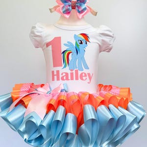 Ponny First Birthday Tutu Set-Ponny Dash Birthday Outfit-Ponny Baby Dress