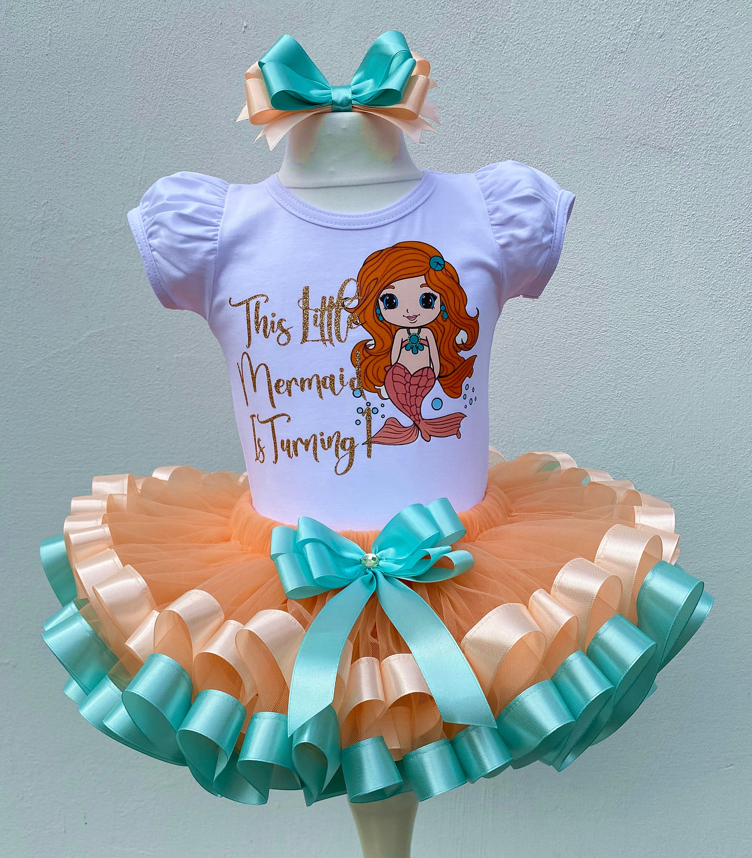 little mermaid birthday tutu dress Little Mermaid Birthday Tutu Outfit, Mermaid First Birthday Tutu, Under the  Sea Tutu Set, Mermaid Outfit, Baby Girls Mermaid Tutu