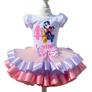 Pony Birthday Girls Outfit: Personalized Baby Tutu Set
