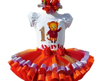 Tiger Girls Birthday Outfit-Tiger Tutu Set-Tiger Tutu Dress-Tiger Baby  Girls Costume-Tiger Treme Birthday Party