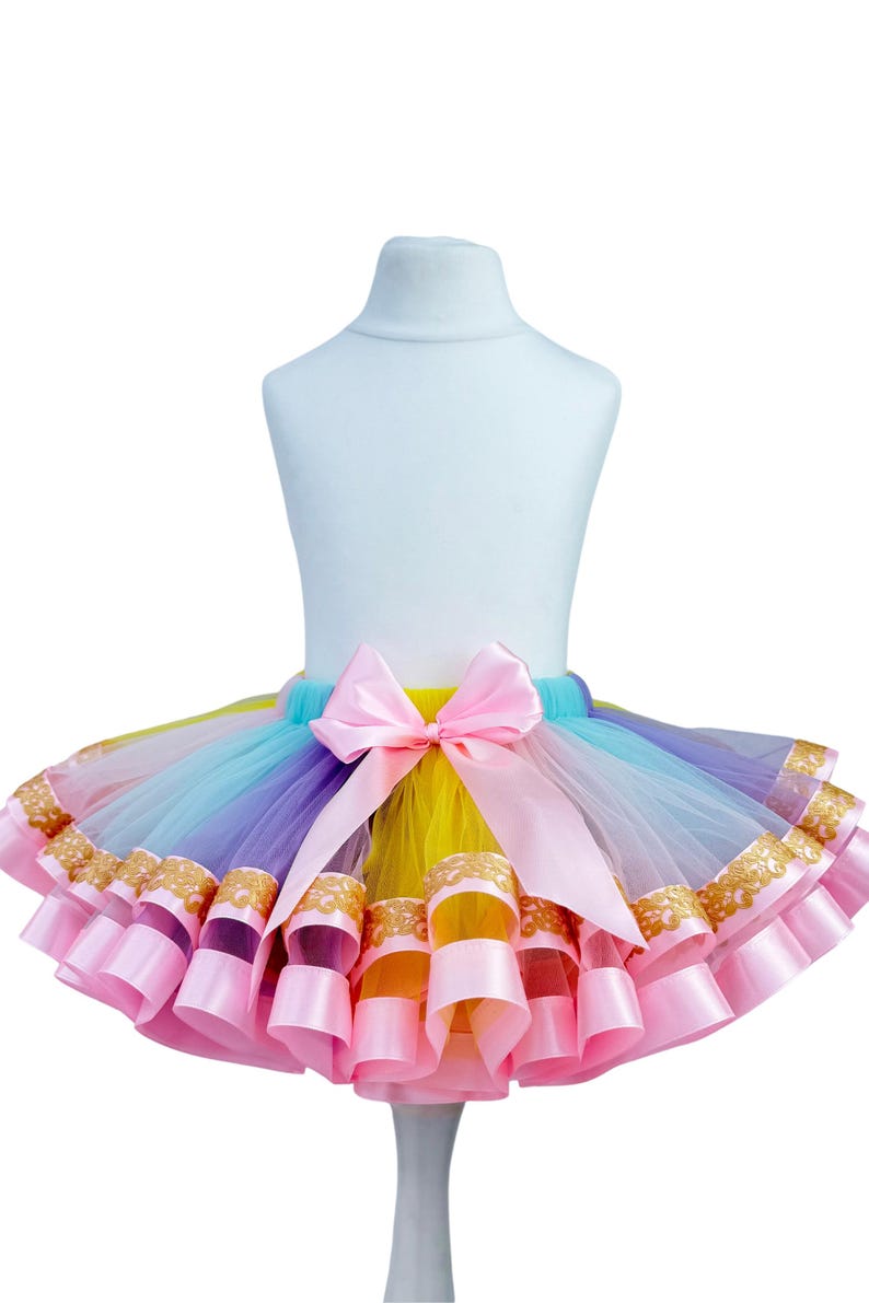 Large Tutu Princess Birthday Tutu Outfit: Personalized Girls Party Dress - Etsy