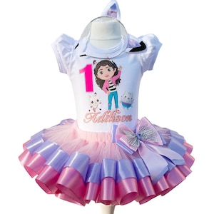 Gabby Birthday Outfit-Gabby Girl Tutu Set-Gabby  Girls Dress Cakey Birthday Party Dress-Gabby Tutu Set