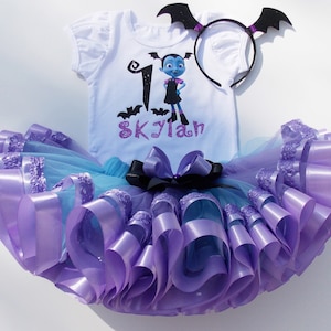 Vampirina Girls Birthday Outfit:Baby 1st Tutu Set