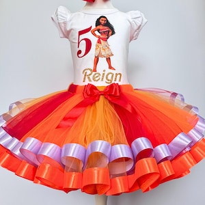 is moana's dress red or orange PREORDER