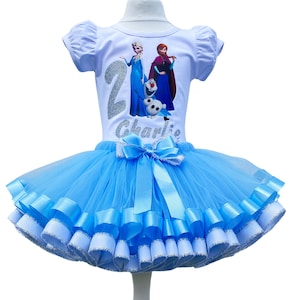 Elsa Birthday Tutu Outfit: Princess Party Dress
