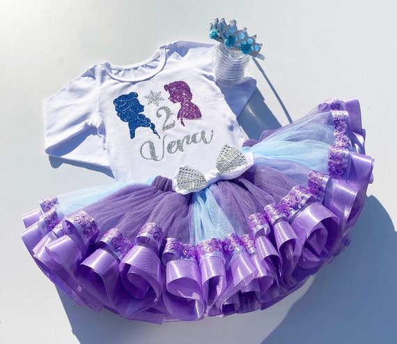 Purple Blue Girls Birthday Outfit princess Girls Tutu Set girls Tutu Costume first Birthday Outfit Girl cake Smash Outfit Etsy Canada