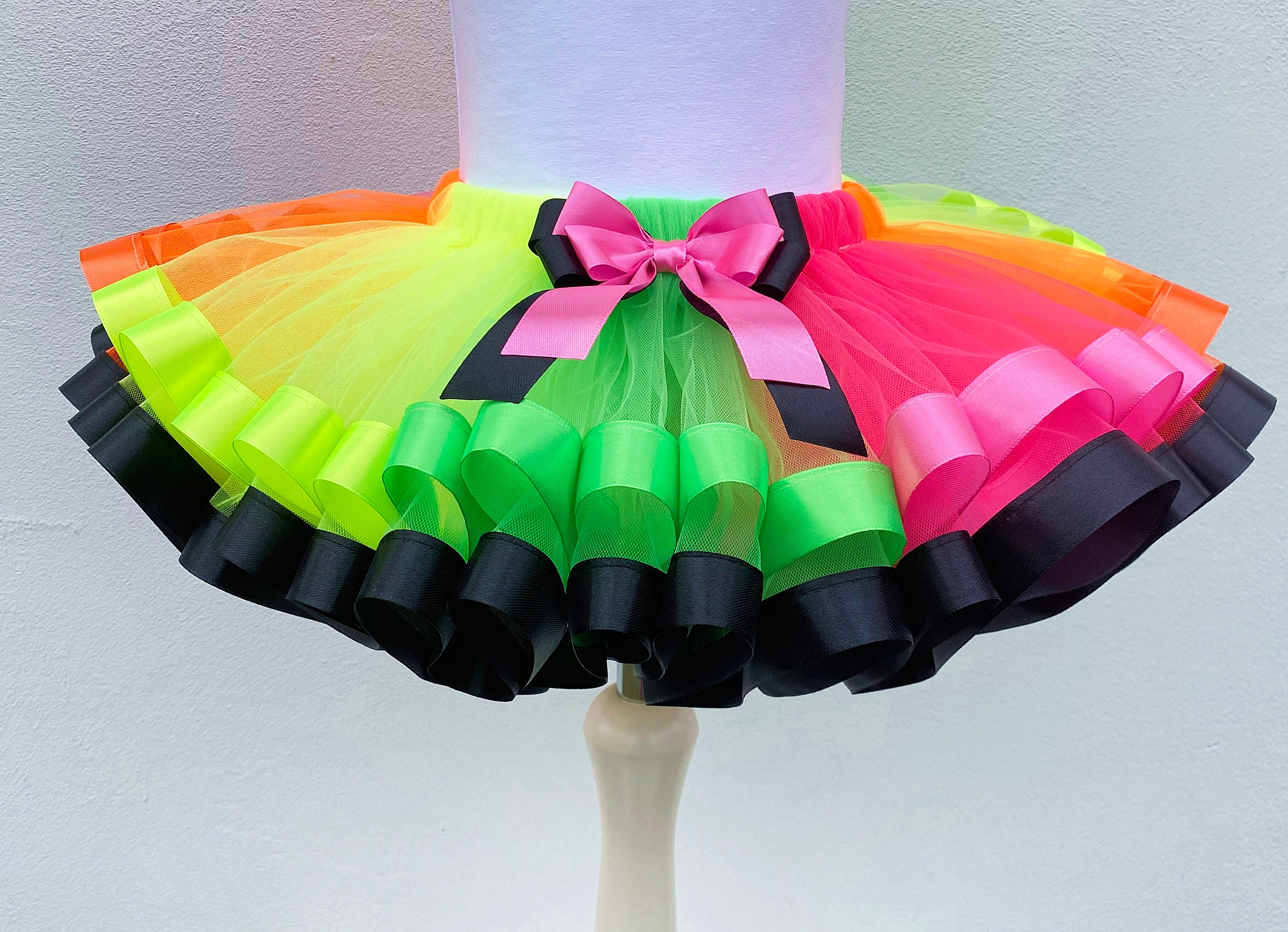 80er Jahre Disco Stulpen - Neon Tutu Kostüm Zubehör, Party Outfit Set, One Size Für Tanz & Fasching