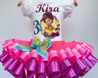 Fancy Girls Birhday Outfit-Fancy Birthday Tutu Set Dress-Girl Birthday Party 3 rd bday