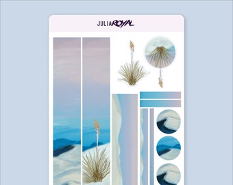 White Sands Landscape Bujo Set · Planning Sticker Caddy Sheet