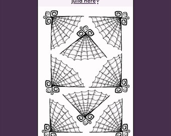 Clear Spiderweb Sticker Sheet · Bujo, Planning, Halloween Scrapbooking