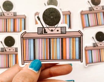 Standing Vinyl Record Player · Inspirational Bullet Journal Planner Stickers
