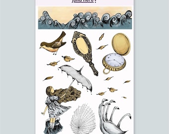Illuminate Bujo Set · Aesthetic Planning Sticker Sheets