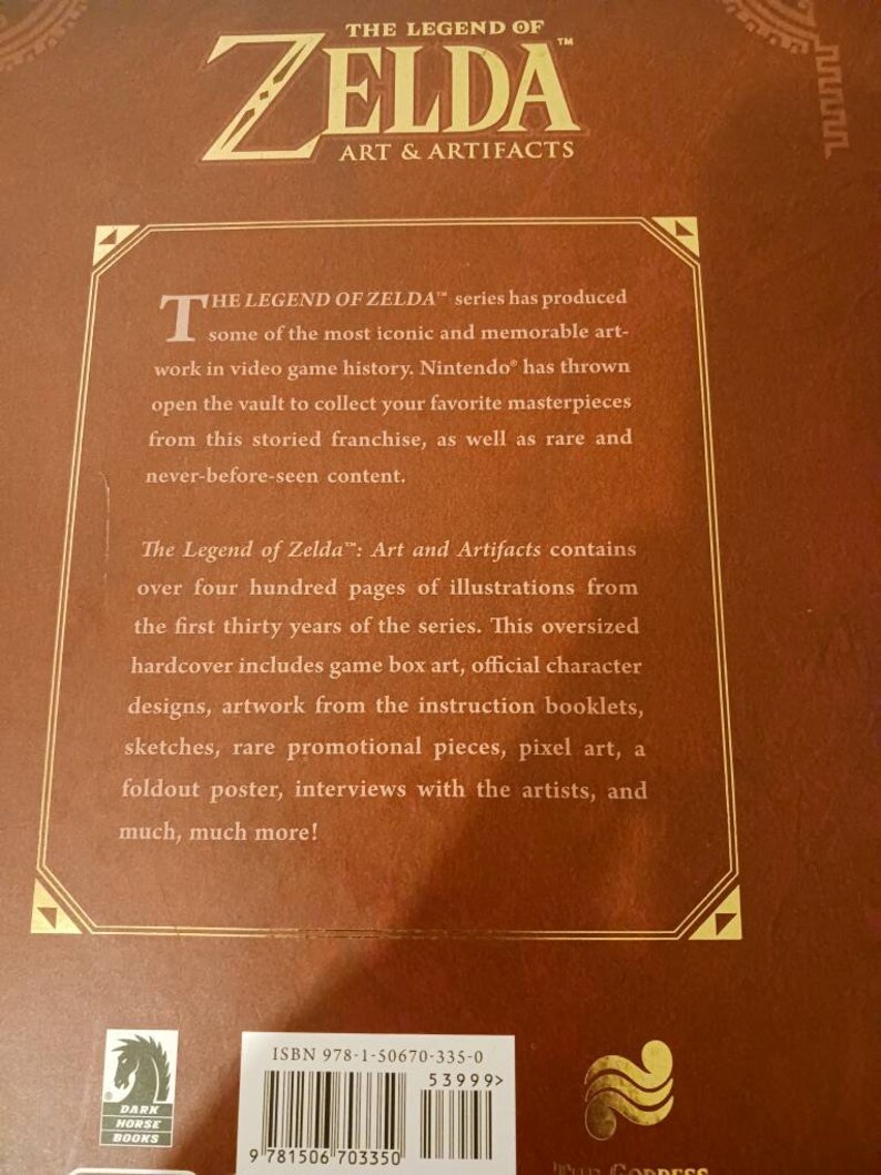 The Legend of Zelda Art and Artifact Book 427 Pages Dark Horse Etsy