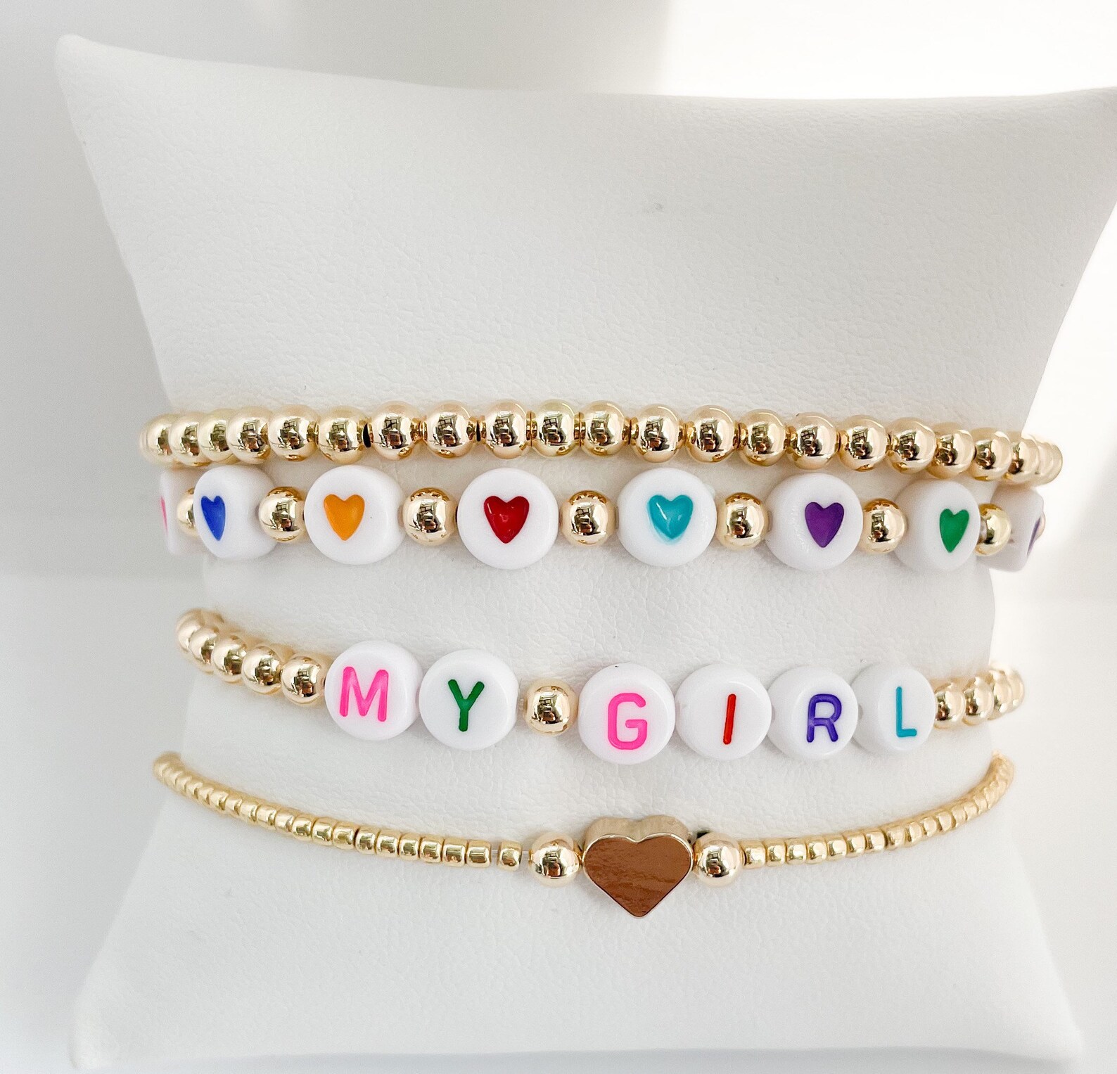 Gold Name Bracelet Name Bracelet Gold Beaded Name Bracelet Etsy