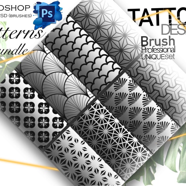 80 Patterns SVG, PNG, PSD (brushes) SUPer !! Must have for graphic designers, tattooers