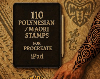 110 Viking / Nordic Motifs - Symbols Brushset for Procreate – Runes, Knots & Mythical Designs