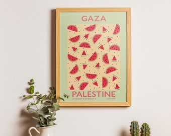 Palestine Poster | Gaza Poster | Palestine Art | Digital Art | Wall Art | Palestinian Art | Downloadable Hi-Res | Print | Printable Art