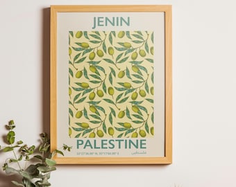 Palestine Olive Print | Jenin, Palestinian Art (Digital Download)