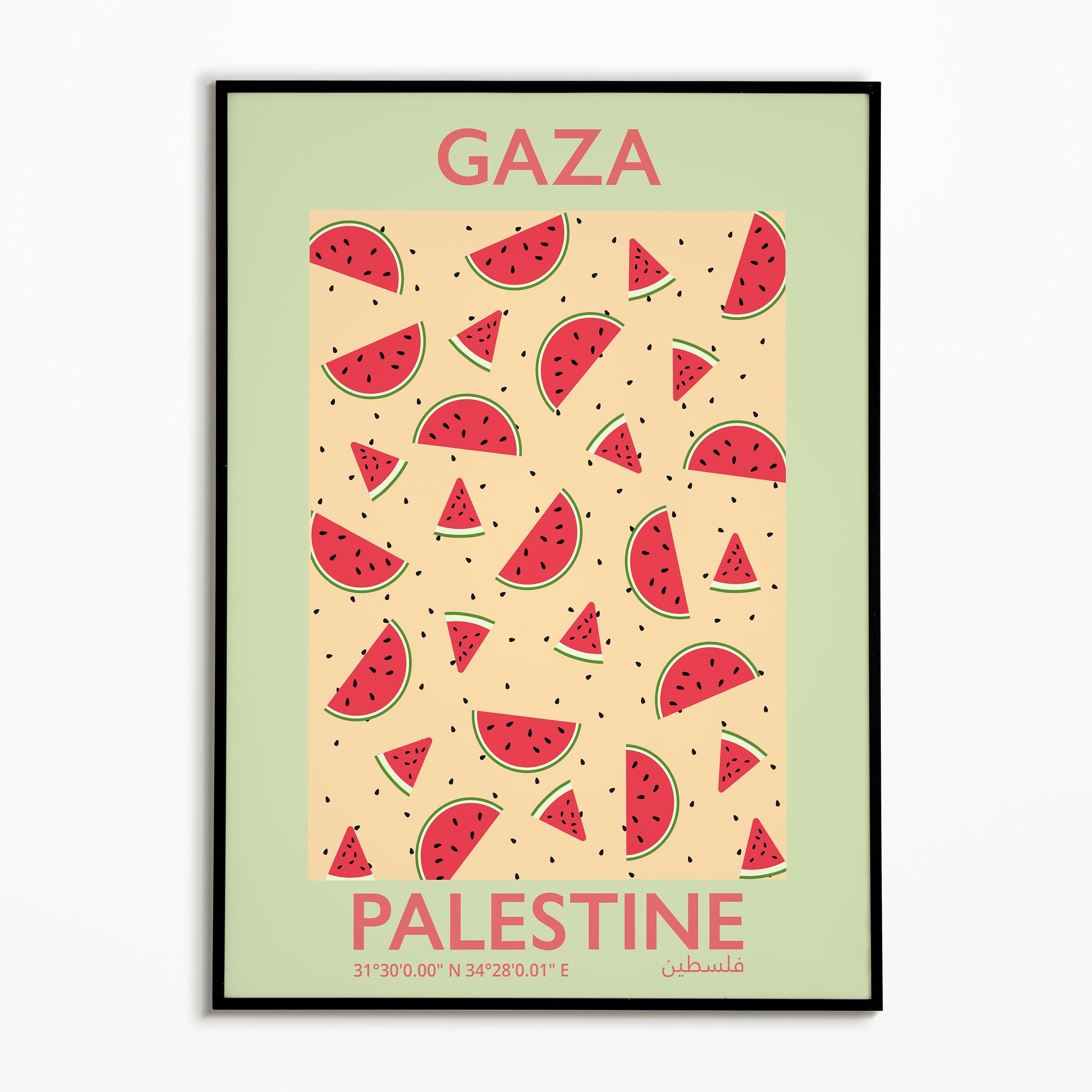 Gaza Print Palestine Poster | Gaza Poster | Palestine Art | Digital Art | Wall Art ...