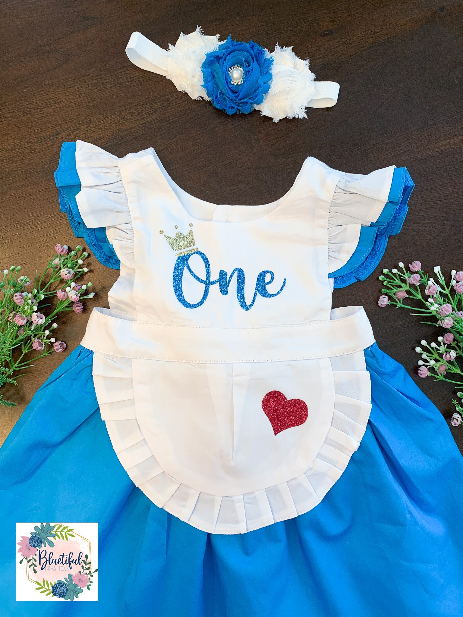 Alice in ONEderland Wonderland First Birthday Dress, Baby Girl Smash Cake Outfit Alice in ONEderland Wonderland First Birthday Dress, Baby Girl Smash Cake Outfit
