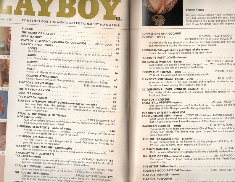 Vintage 1981 December Playboy Patricia Farinelli Centerfold - Etsy