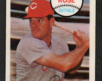 Pete Rose 1970 Kellogg's #2 Cincinnati Reds RARE no cracks