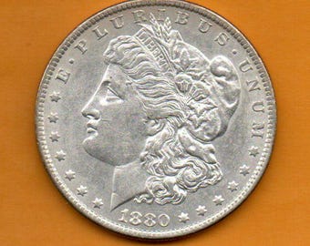 1880 - O Morgan Silver Dollar beautiful mirror-like finish - circulated and over 135 yrs old