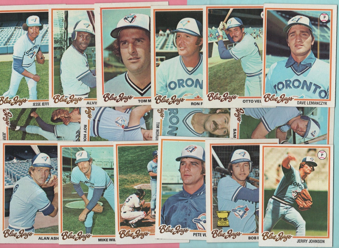 1978 Topps Toronto Blue Jays 2nd Season 28 Card Complete Team Set With