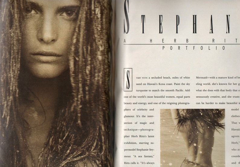 Vintage 1991 March Playboy Julie Clarke Centerfold Stephanie Etsy