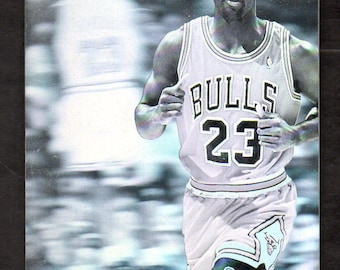 Michael Jordan 1991 Upper Deck MVP hologram card AW4 Chicago Bulls Near Mint condition