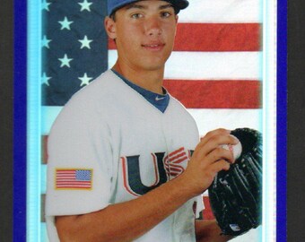 Matt Olson 2010 Bowman Chrome Purple Refractor BDPP104 USA Baseball