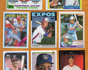 Terry Francona Baseball Cards Lot – 1982-2007 Rookie Near Mint (8 Cards)