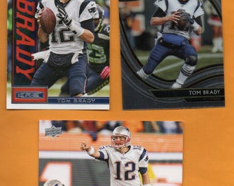 Tom Brady 2008 - 2020 3-kaartenset New England Patriots