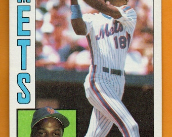 MLB   ゲーリーカーター　直筆サイン入りフォト　ニューヨークメッツ 1984 Darryl Strawberry Fleer Baseball RC #599, Sharp Corners, No