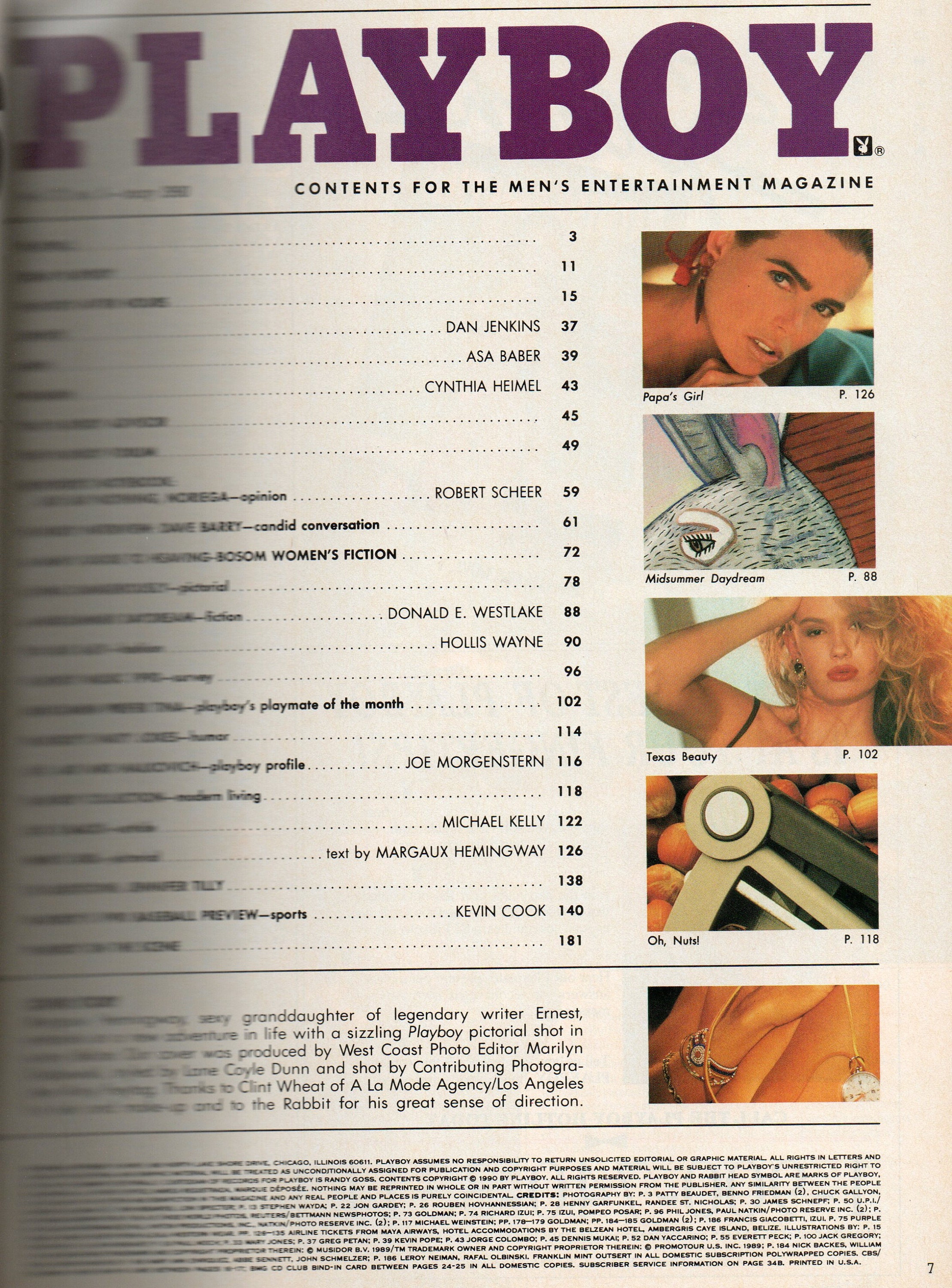 Vintage 1990 Playboy May Issue Tina Bockrath Centerfold Dave - Etsy