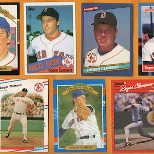 Roger CLEMENS 1985 - 1992 15 card lot w/ ROOKIE card Boston Red Sox Near Mint *rs