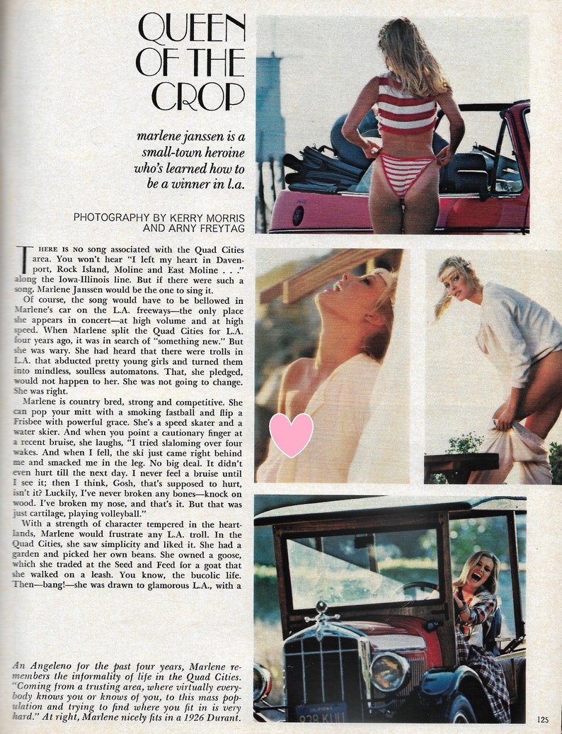 Vintage 1982 Playboy November Veronica Gamba Centerfold Nurses Etsy