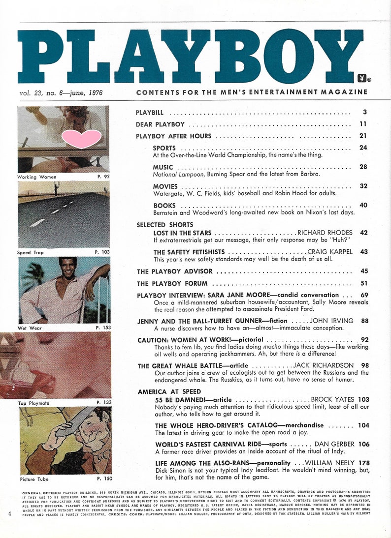 Vintage 1976 Playboy June Issue Debra Peterson Centerfold - Etsy