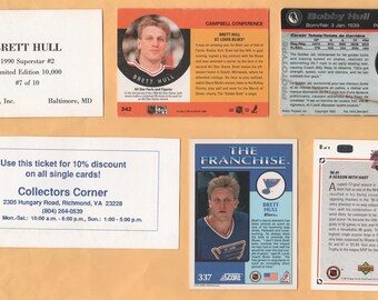 ボビー・ハルのサイン入りチケットと1976年～1993年のボビー・デニスと